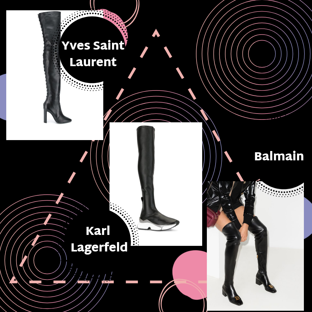 Yves Saint Laurent, Karl Lagerfeld, Balmain