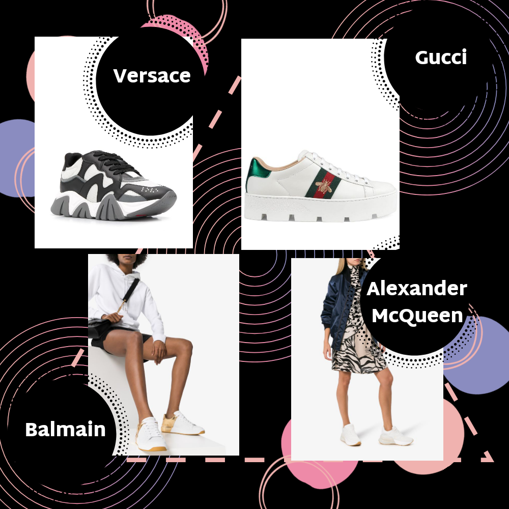 Versace, Gucci, Balmain, Alexander McQueen